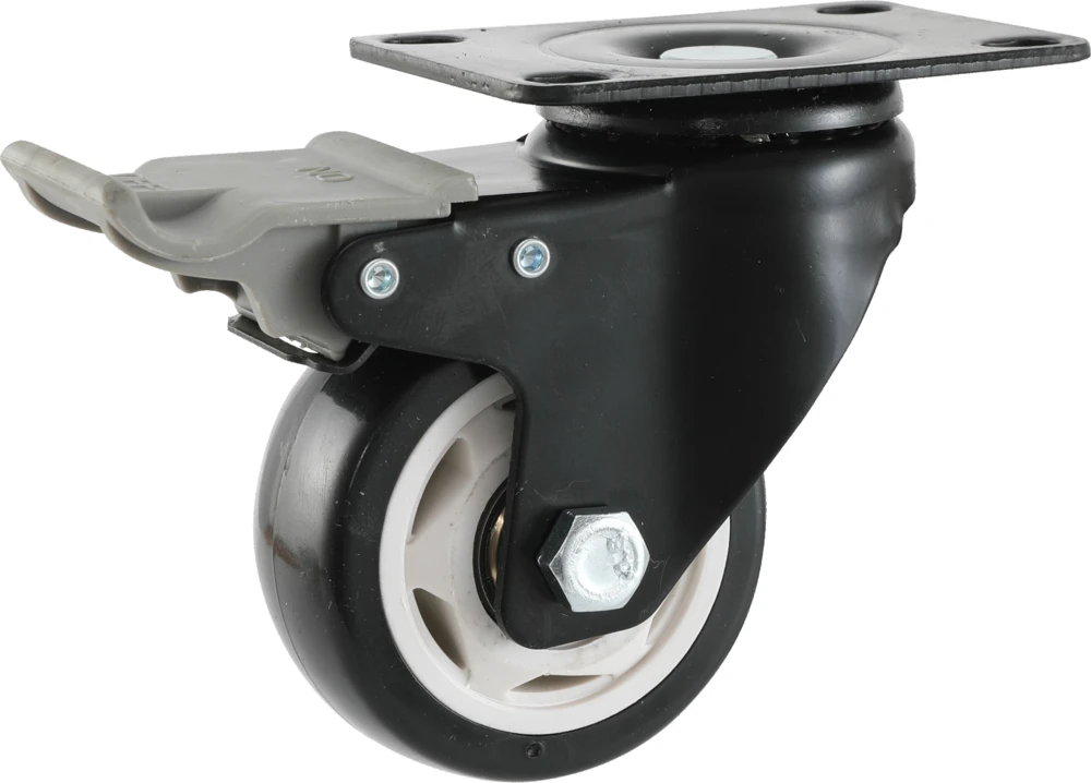 Electrophoretic-Coated Pressed-Bracket PVC Casters